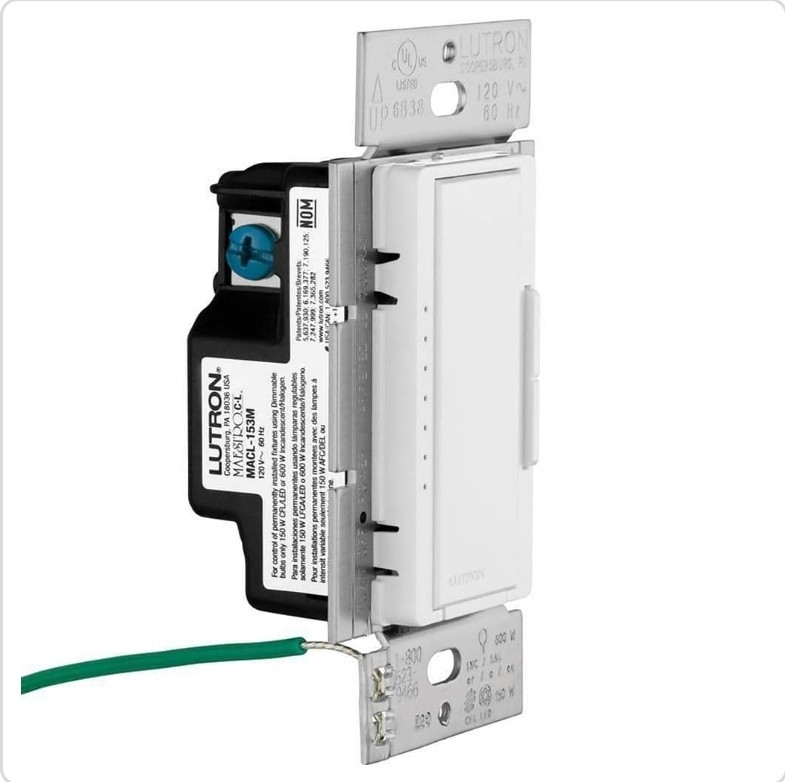Lutron Maestro MACL-153MR-WH LED Single Pole Dimmer – White