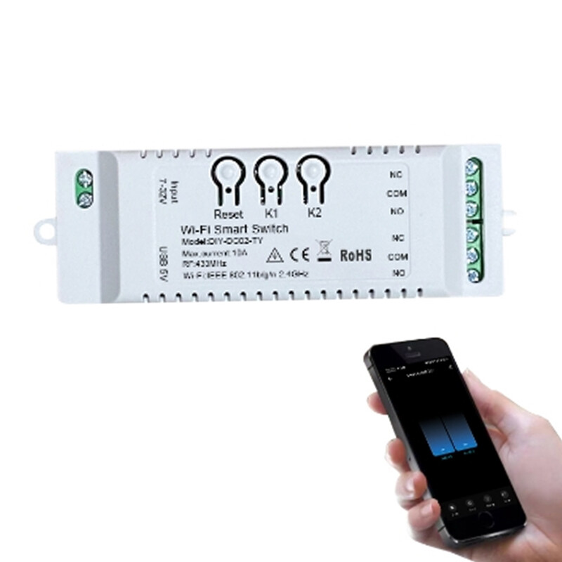 New 12V 24V WiFi Switch Relay Module Smart Remote Controller Timer for Phone App