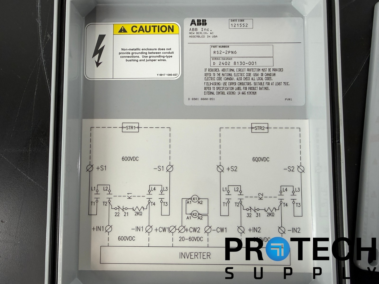 NEW ABB Solar Rapid Shutdown (RSD) System RS2-2PN6 with WARRANTY
