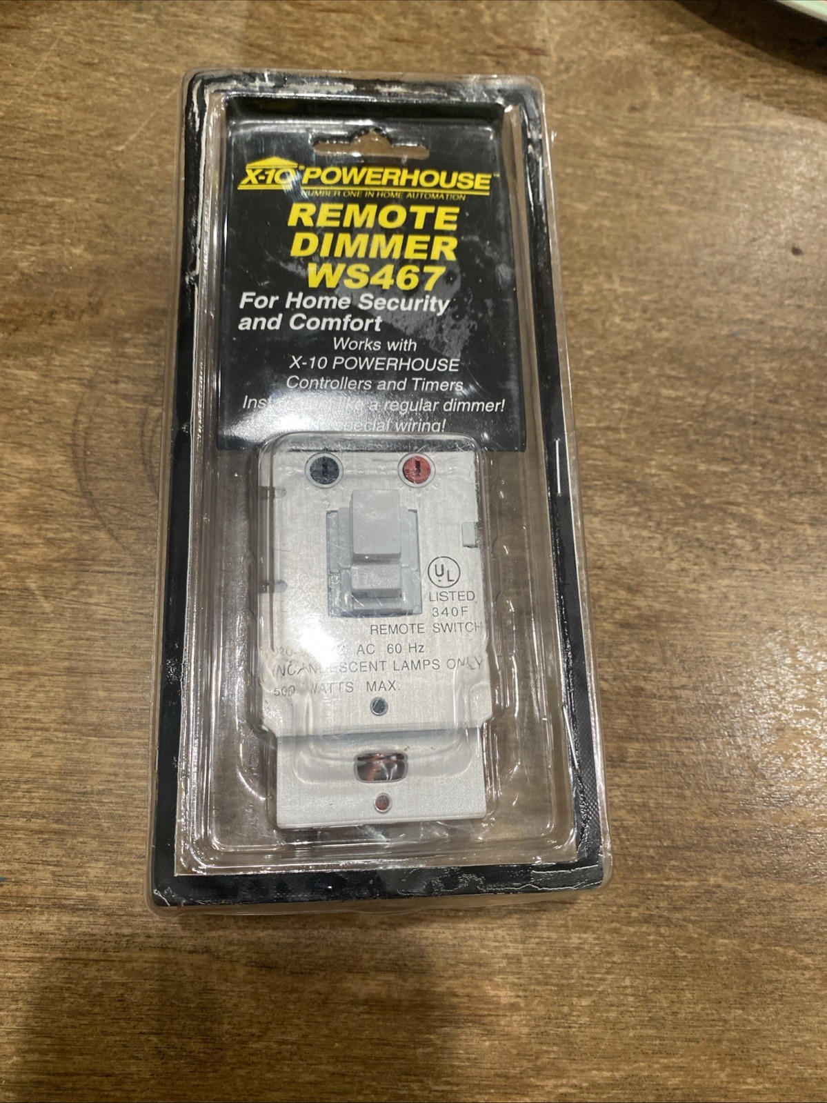 X10 Powerhouse WS467 Remote Dimmer Switch Indoor Wall