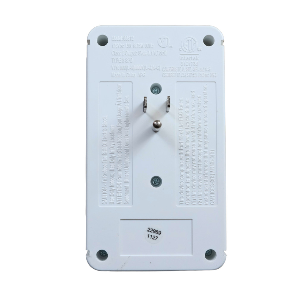 Sharper Image Socket Shelf Ultra White