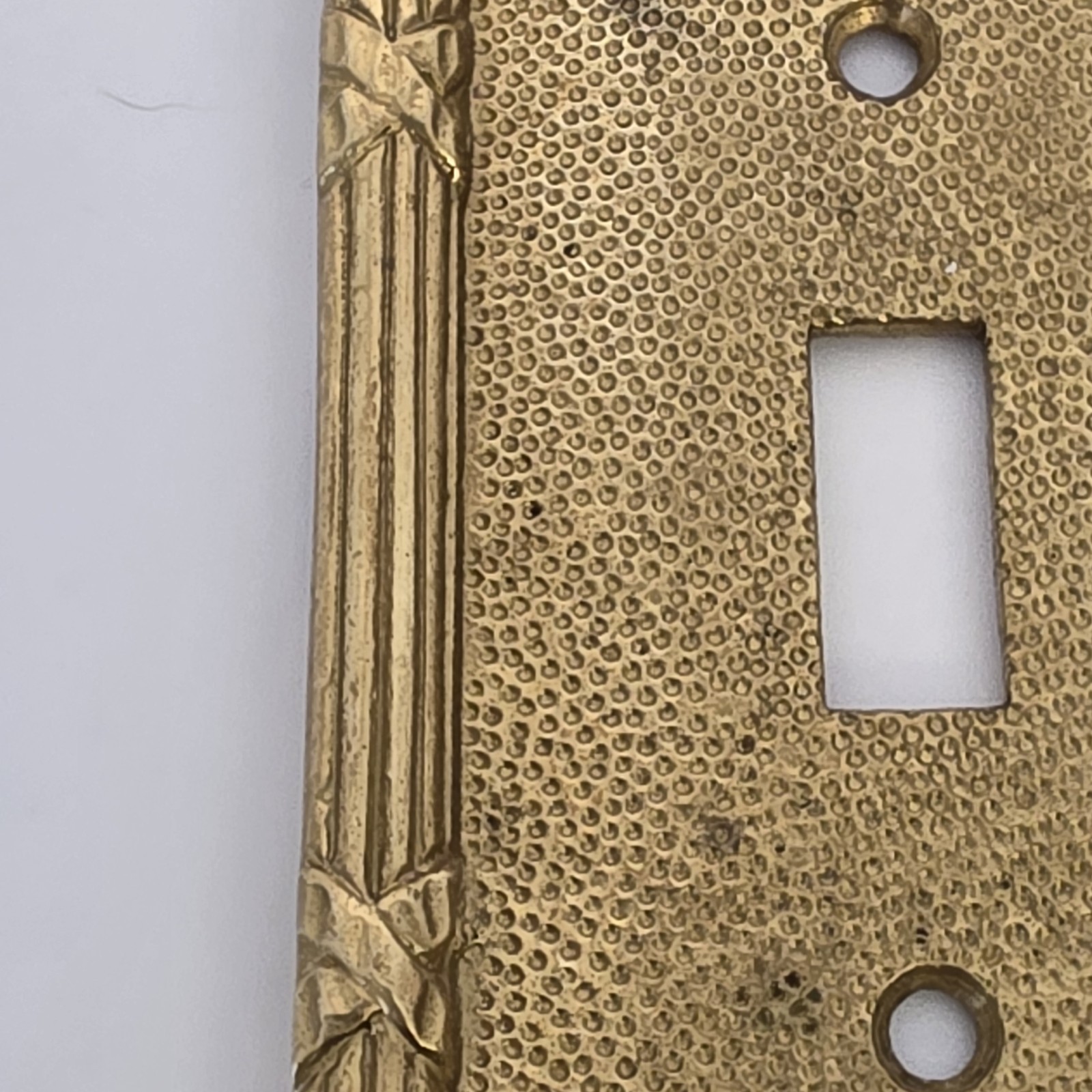 Phylrich Ribbon and Reed collection Light Switch Plate Gold
