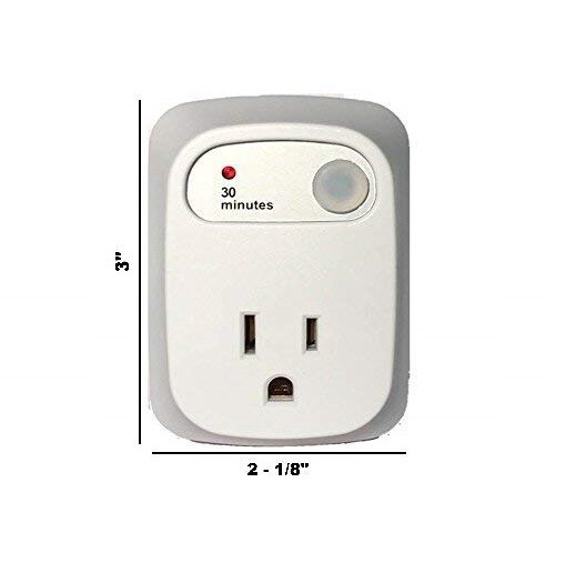 Simple Touch the Original Auto Shut-Off Safety Countdown Outlet Timer, 30 Minute