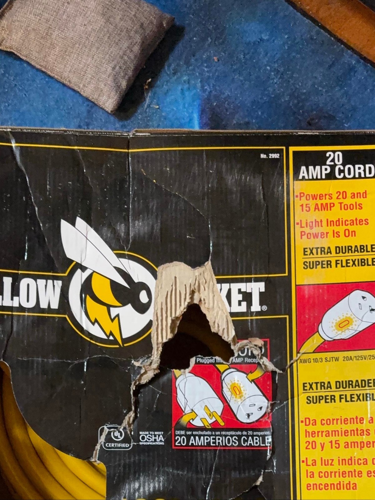 Woods Model: Yellow Jacket 20 Amp Cord No. 2992 100′