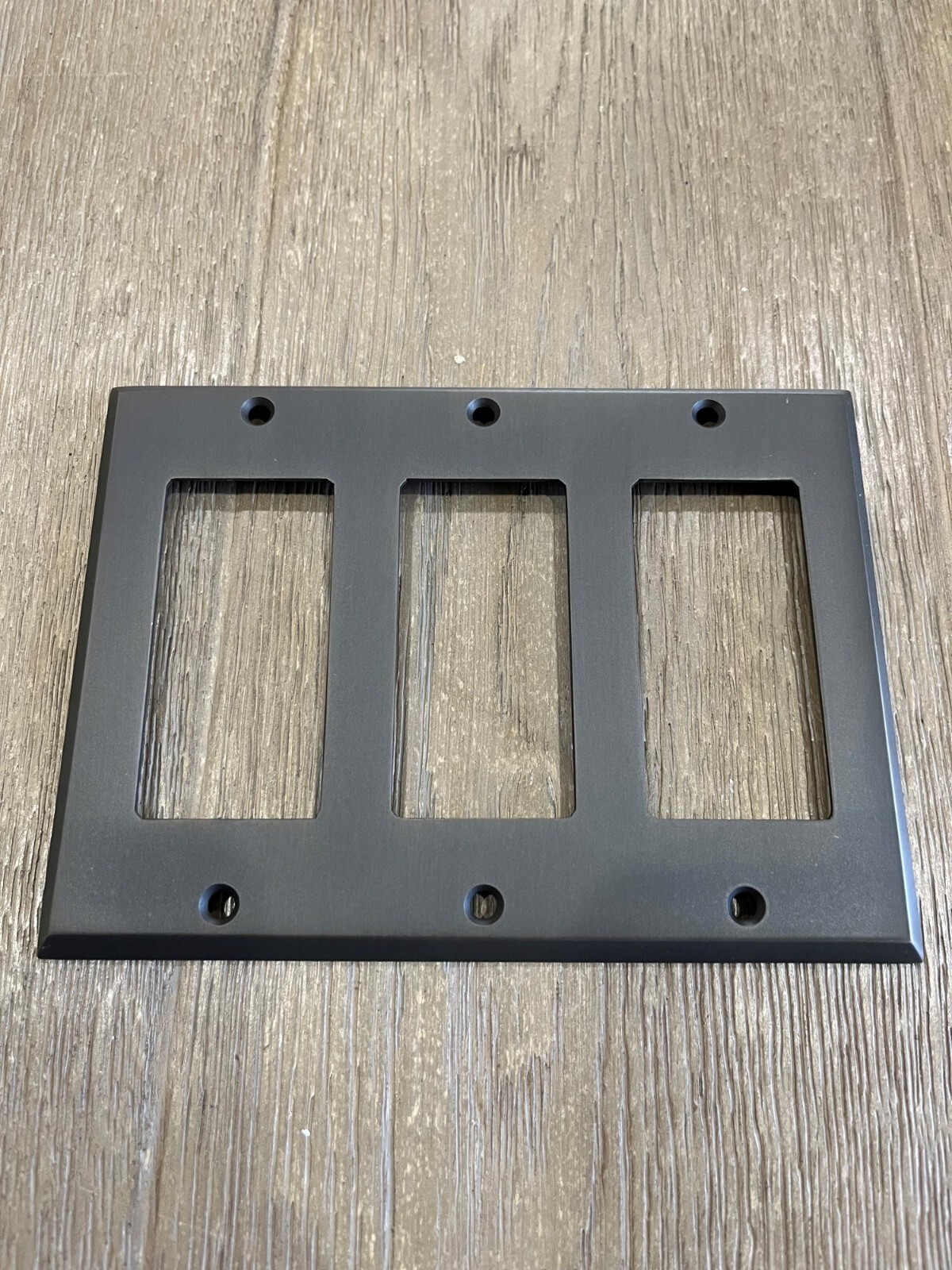 Rejuvenation Triple gfci switch plate cover white brass black copper matte brush