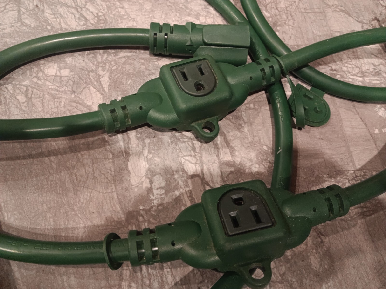 Black & Decker 25ft Extension Cords 14awg Outdoor 2 Spaced Outlets- Set Of 2