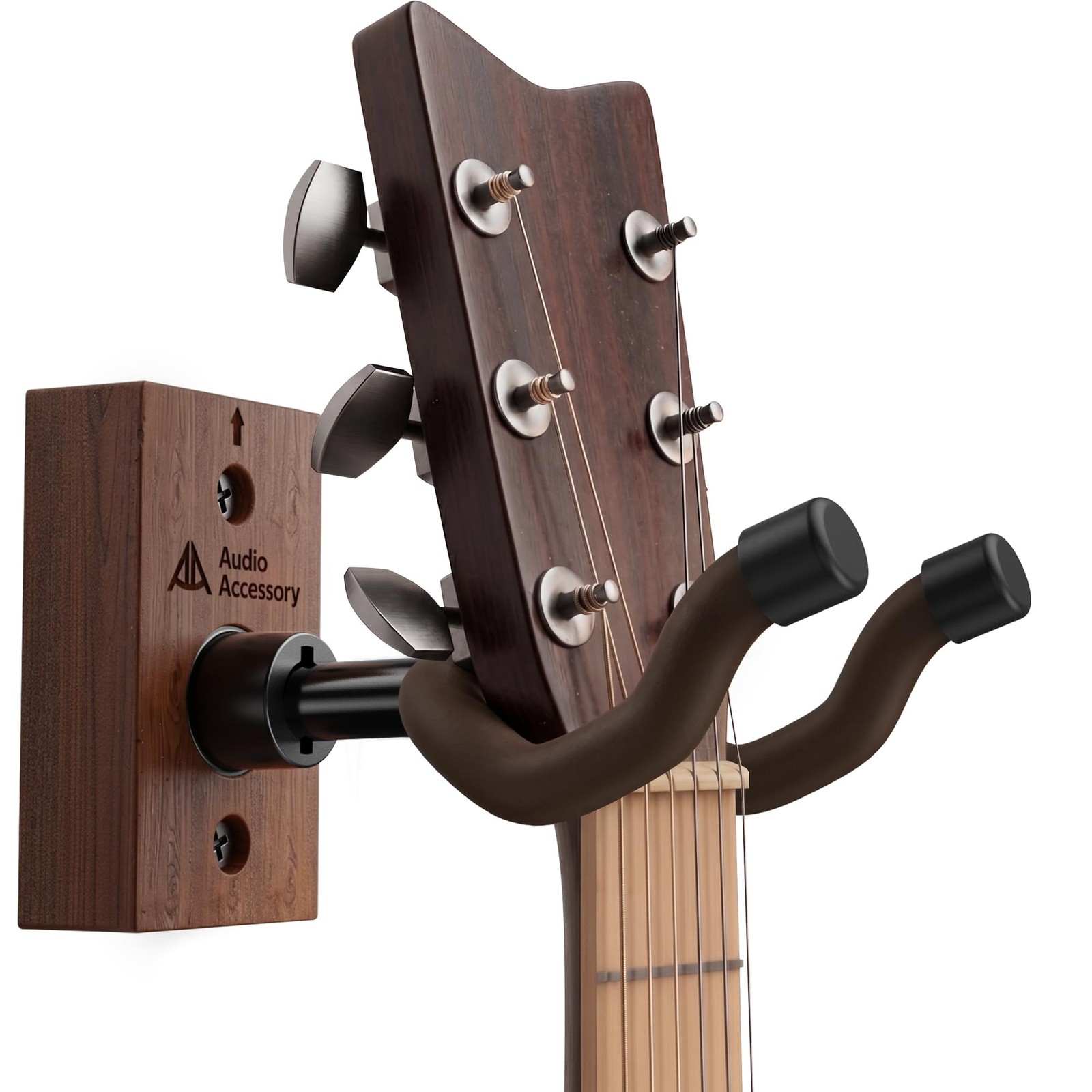 Guitar Wall Mount Nitro-Safe Soft Padded Hook, Auto Adjustable Angle Guitar Hang