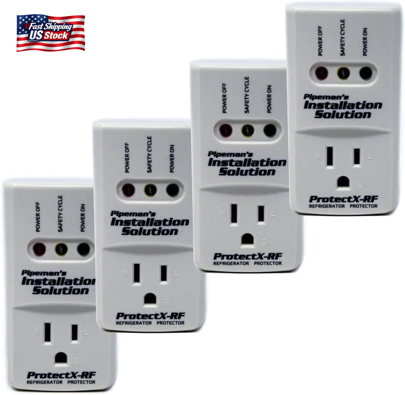 Nippon America 4 Pack Voltage Protector Brownout Surge Refrigerator 1875 Watts A