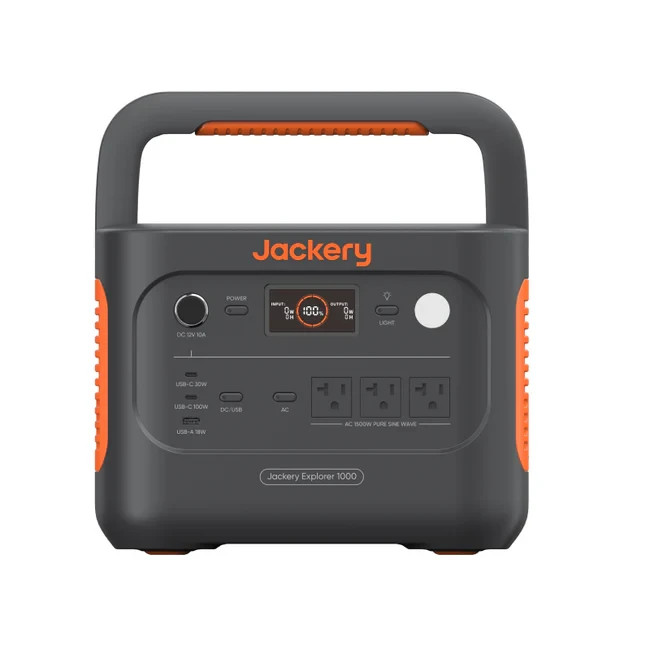 Jackery Explorer E1000V2 Solar Generator with SolarSaga 200W Solar Panel