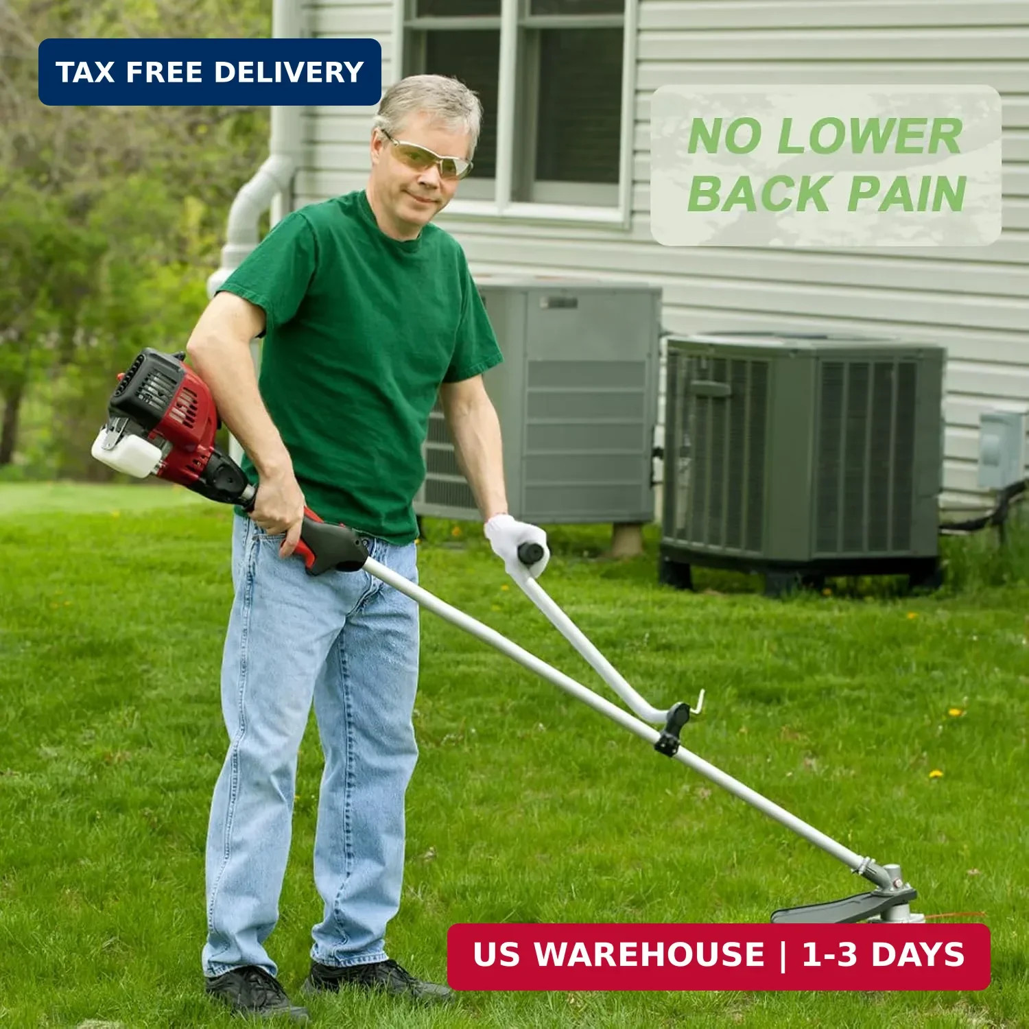 Weedeater Handle, Weedeater Handle Extension, Ergonomic Trimmer Handle Grip, Str