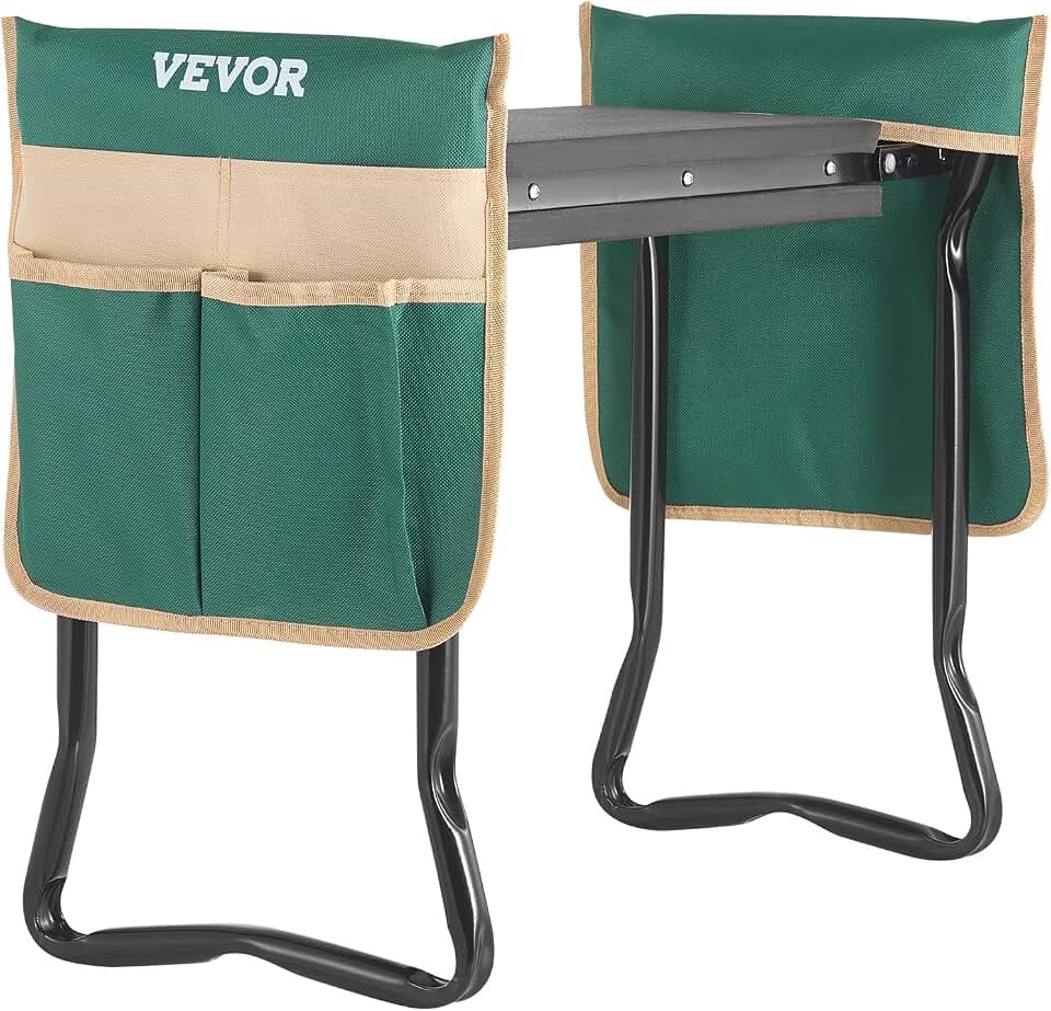 VEVOR Garden Kneeler and Seat, 330 lbs Load Capacity, 8″ EVA Wide Pad,…