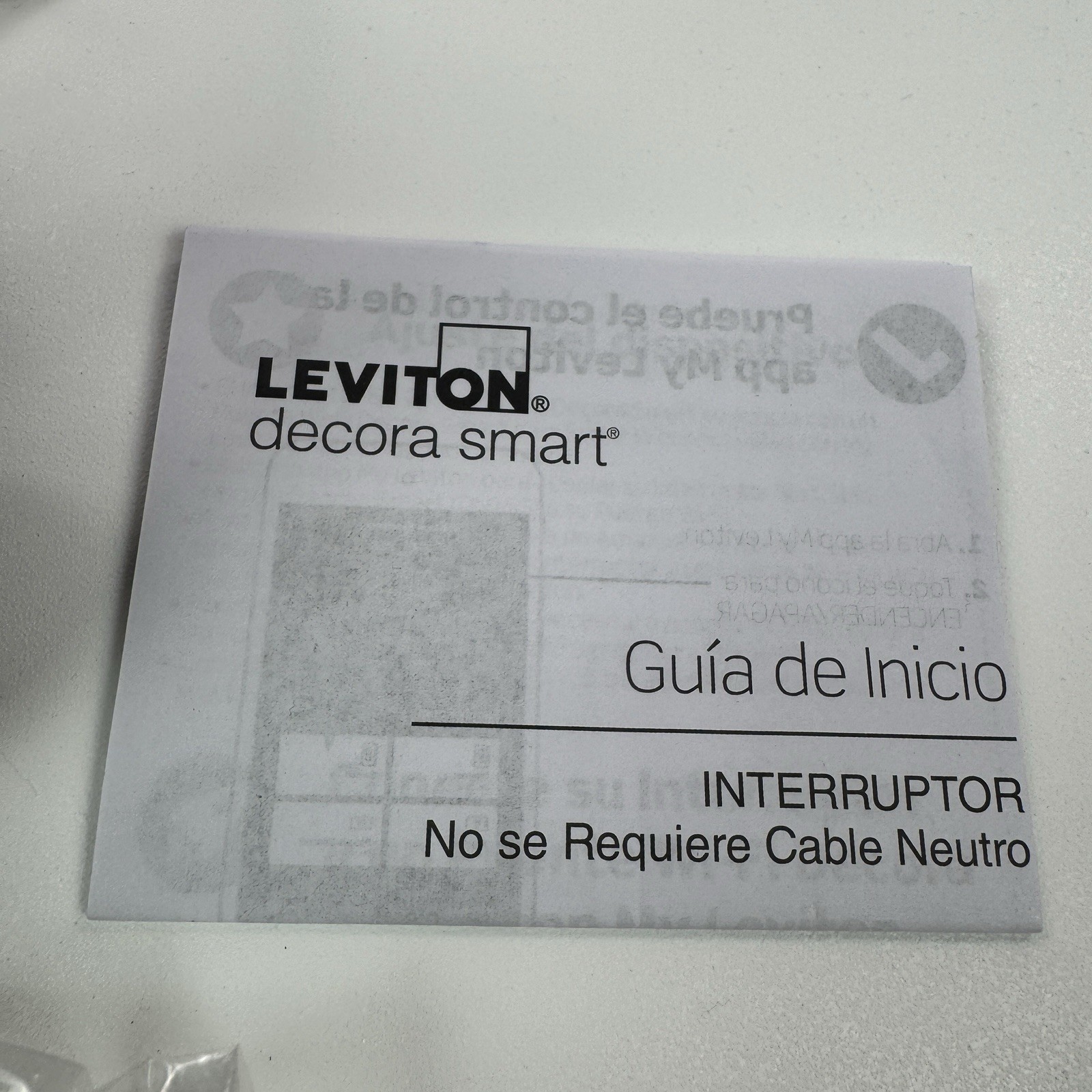 Leviton Decora DN15S Smart Switch R02-DN15S-1RW (No Neutral Wire Required) White