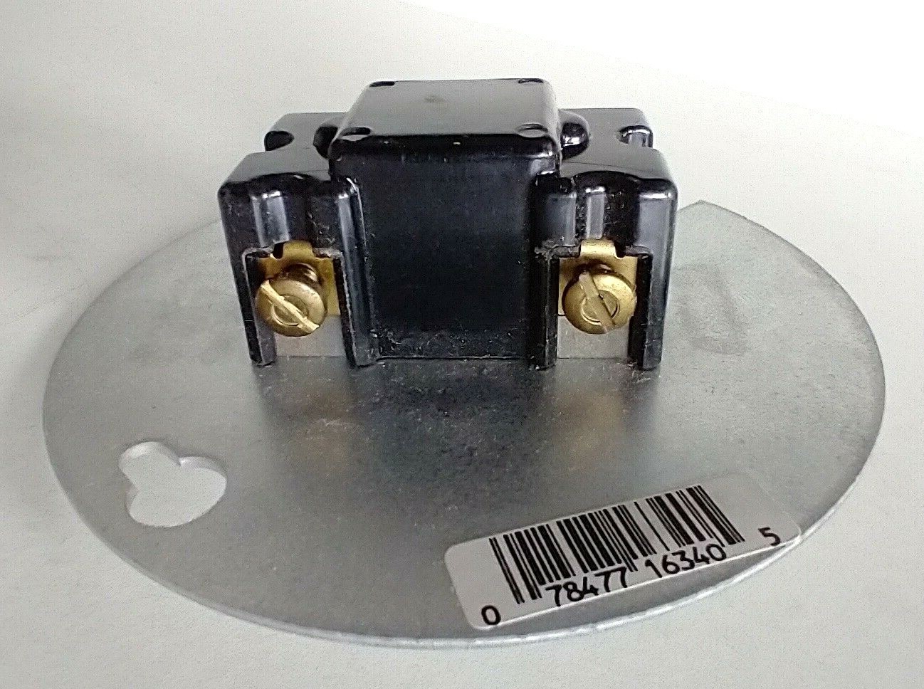 (2) AC/DC Toggle Switch Brown Side Wired Single Pole on 4″ Cover LEVITON 11222