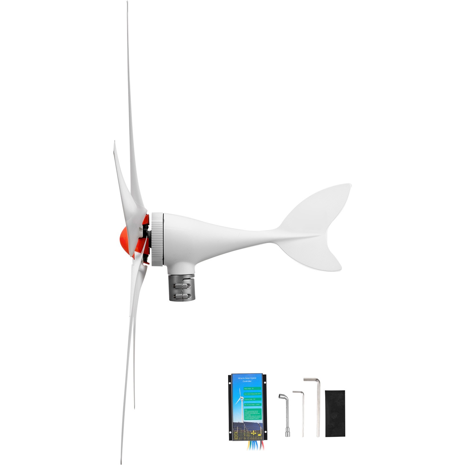 Uimoso 800W 12V Wind Turbine Generator with 5 Blades and Hybrid Controller