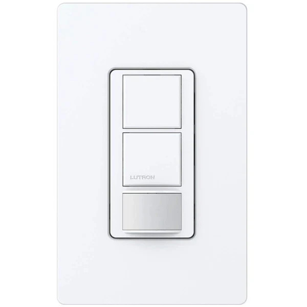 LUTRON MAESTRO MS-PPS6-DDV-WH DUAL CIRCUIT OCCUPANCY SENSING SWITCH