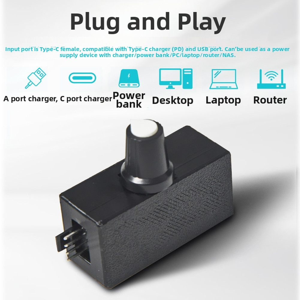 4-Wire For PWM Fan Controller for 12V DC Fans and Water Pumps 5V Input