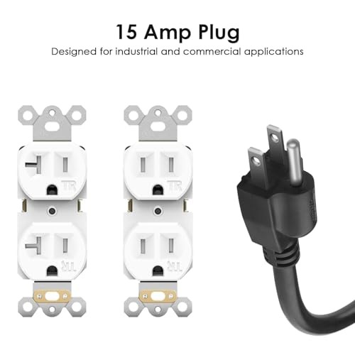20 Amp Power Strip Surge Protector 4800J, Heavy Duty 8 Outlet Metal 6 ft 1