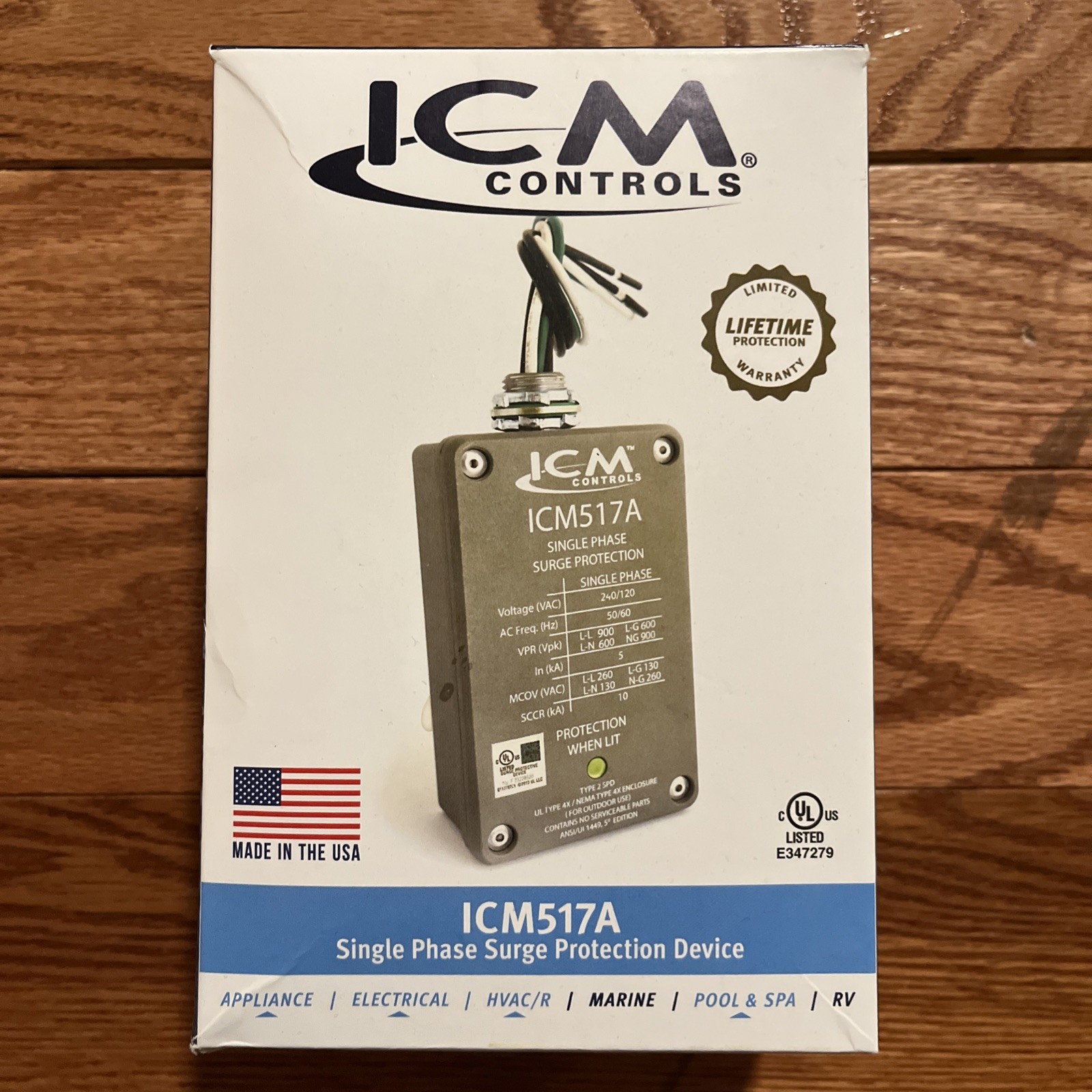 ICM Controls ICM517A Single-Phase NEMA Type 4X Enclosed Type 2 Surge Protective