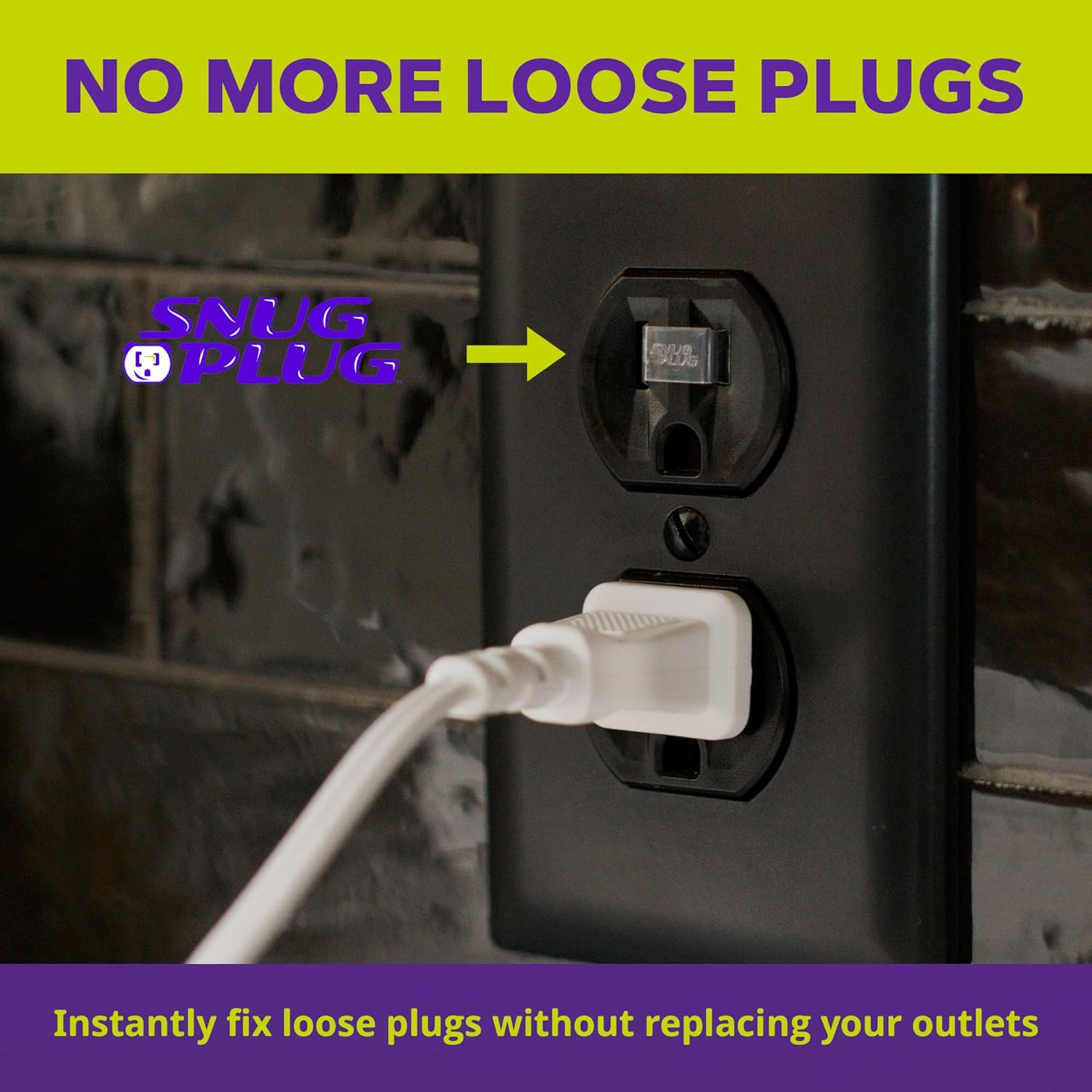 Loose Outlet Plug Fix & Outlet Insert | Prevent Plug from Being Unplugged & save