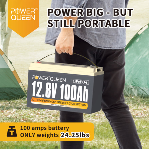 Power Queen 12V 24V 36V 50Ah 100Ah LiFePO4 Lithium Battery BMS For Marine RV lot