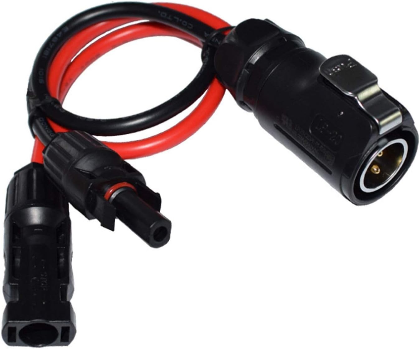 10AWG 2 Pin Power Industrial Circular Connector，for Furrion,Solar 40cm/1.3ft