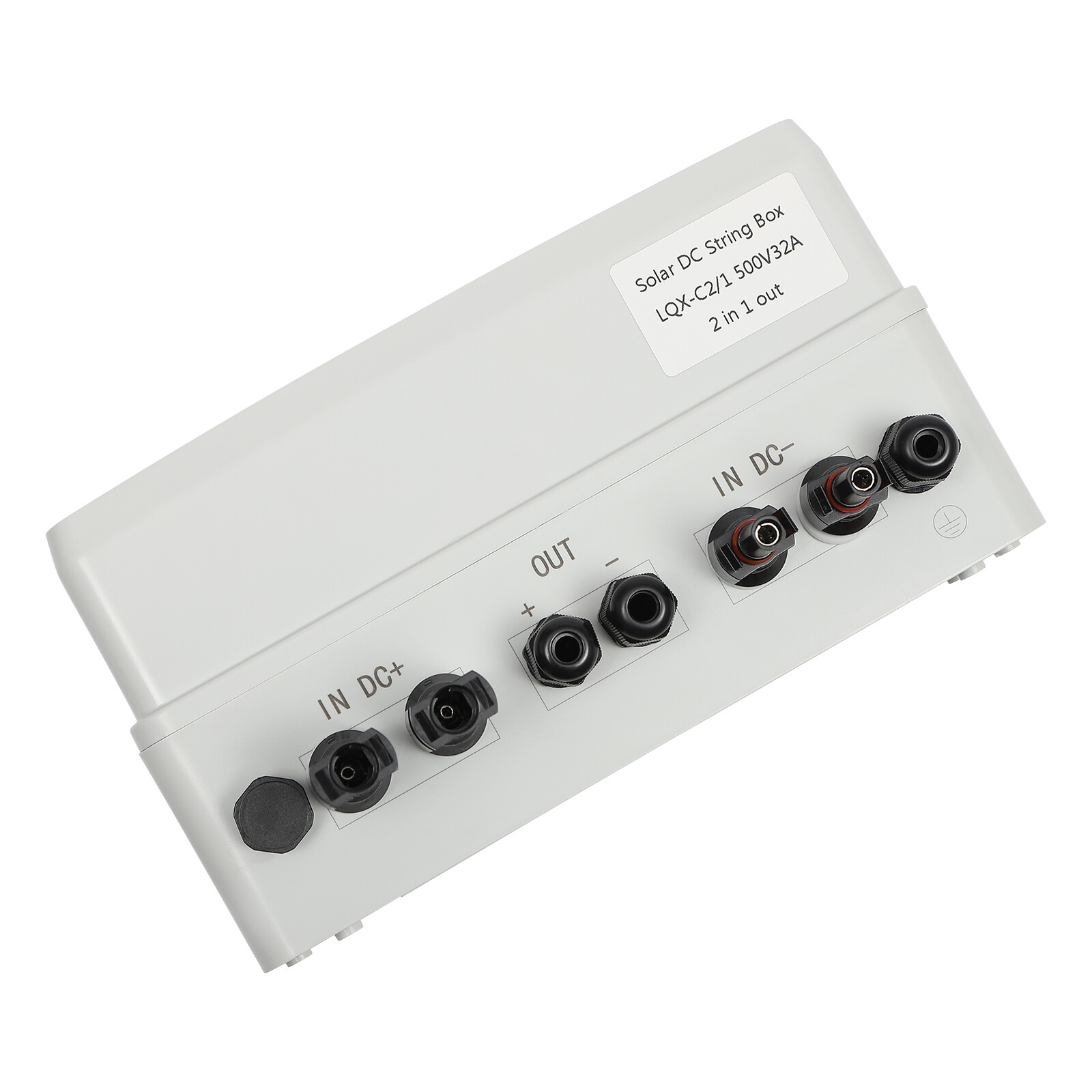 DC 500V / 1000V Solar PV Combiner Box 2 Strings Circuit Breaker For Solar Panel