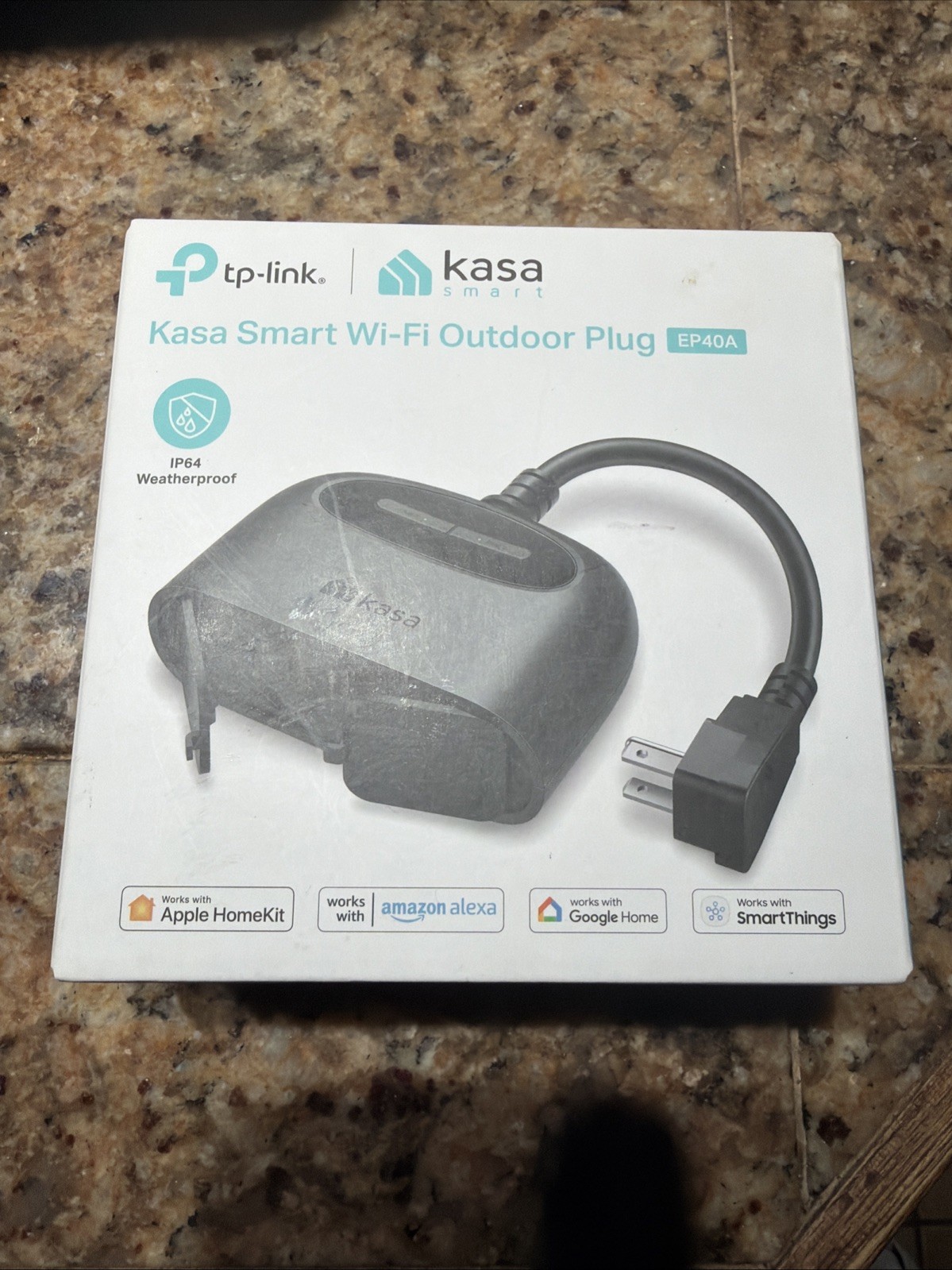 TP-LINK Kasa Outdoor Smart Plug, 2 Sockets, IP64 Weather Rated
