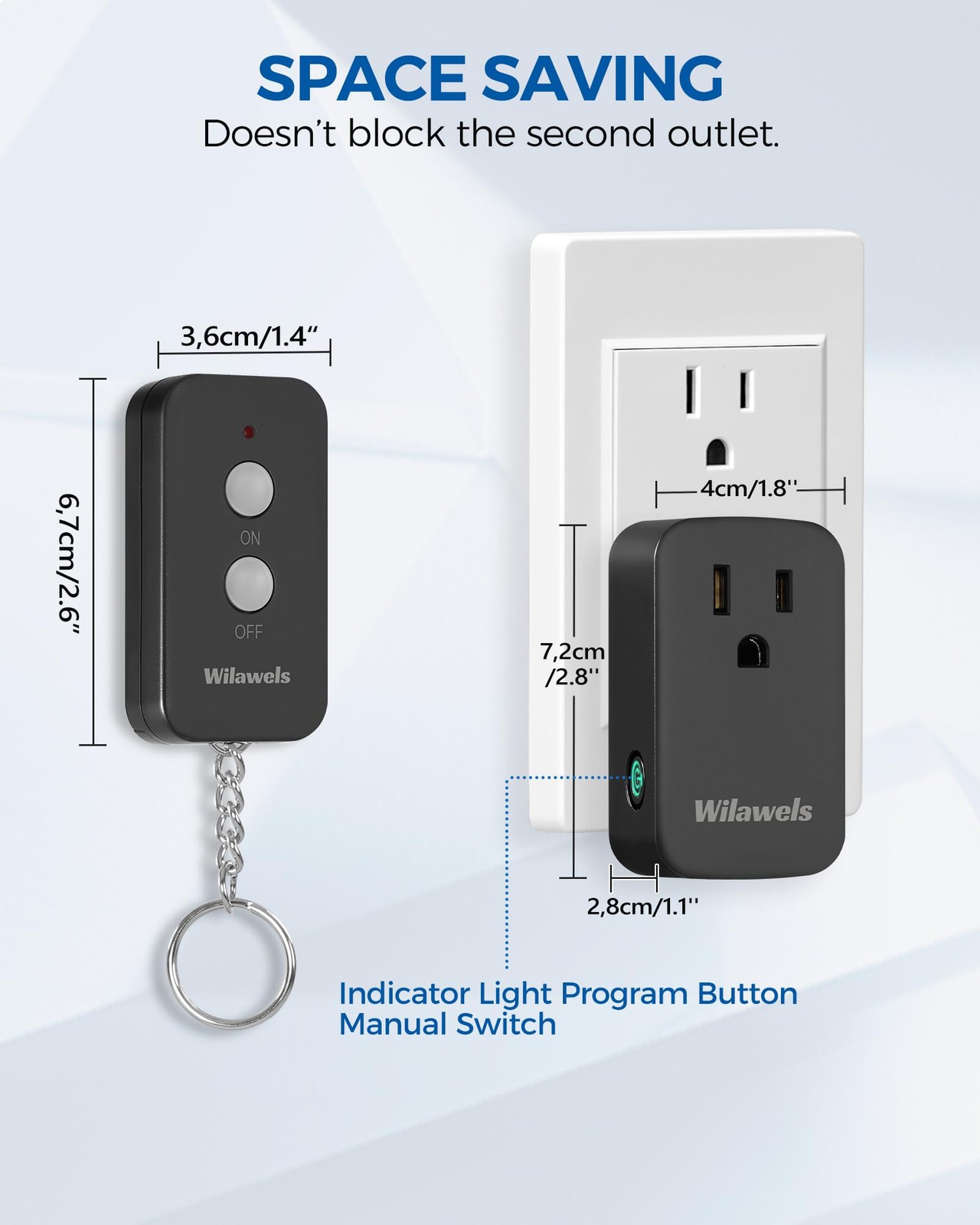 Remote Control Outlet Plug Wireless On Off Power Switch, Black Remote Light S…