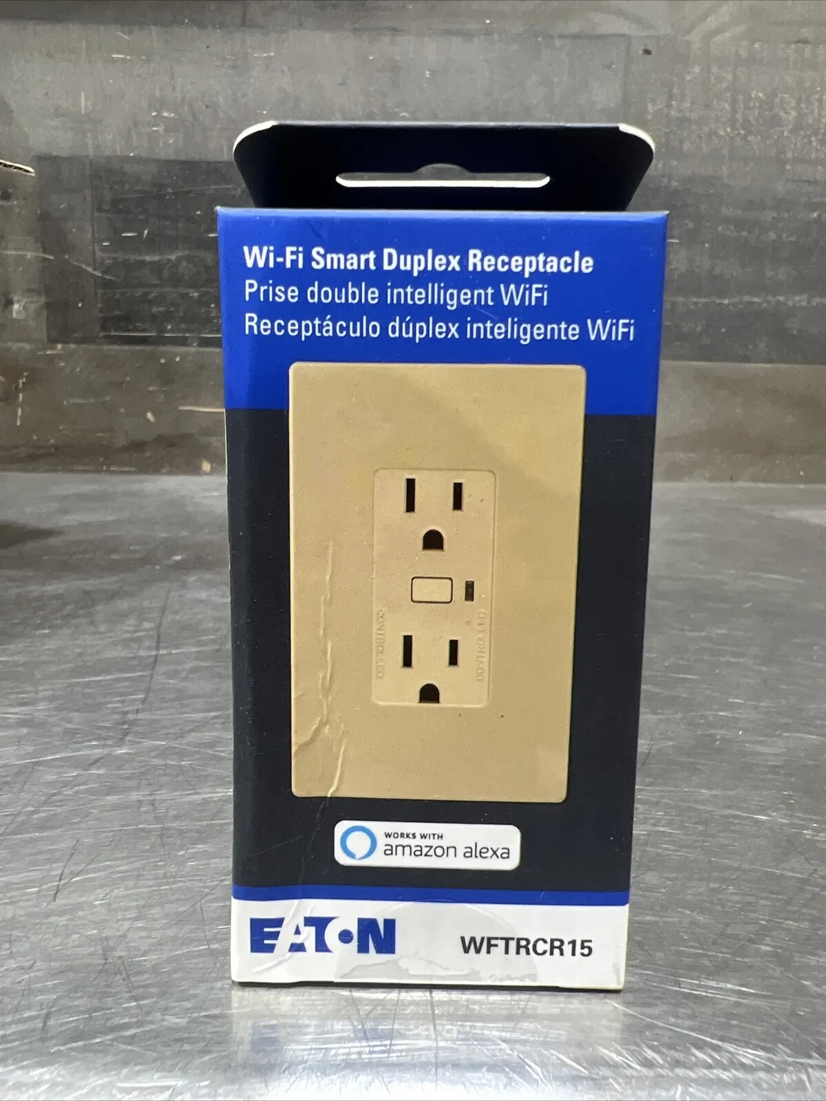 36 Eaton WFTRCR15-V-SP-L Wi-Fi Smart Duplex Receptacle Ivory15A 125V New Sealed