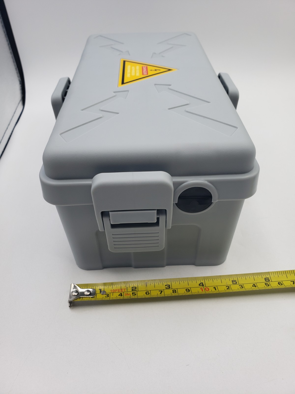 Medium Outdoor Electrical Junction Box Enclosure Waterproof ABS Plastic Gray