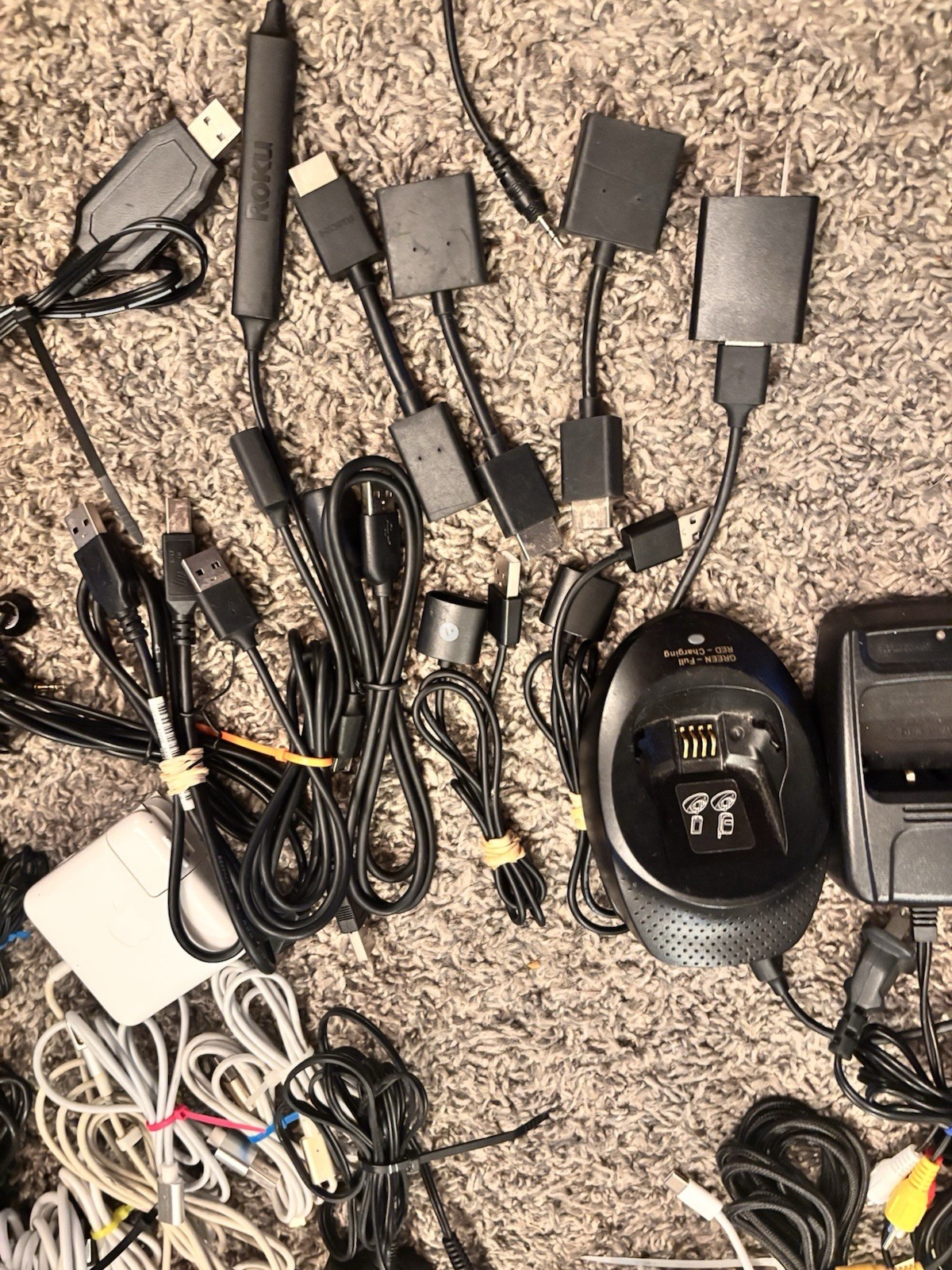 Laptop power Adapters AC Power Cords HDMI RCA Ethernet Cables Coaxial Cables LOT