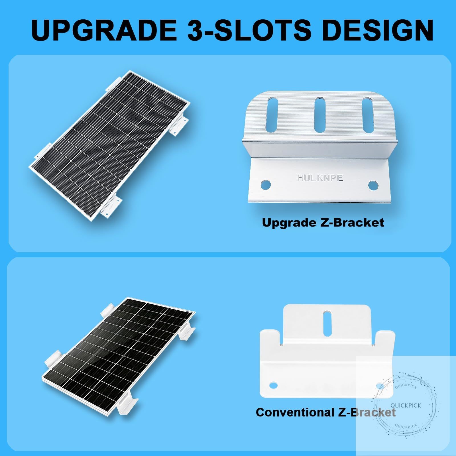Z Brackets Solar Panel Mounting Kit (16 Pack) – Heavy Duty Corrosion-Resistant