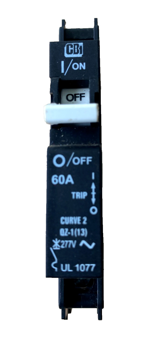 Outback Power, 60 Amp, 277 VAC, Din Rail Mount Circuit Breaker, DIN-60-AC-277