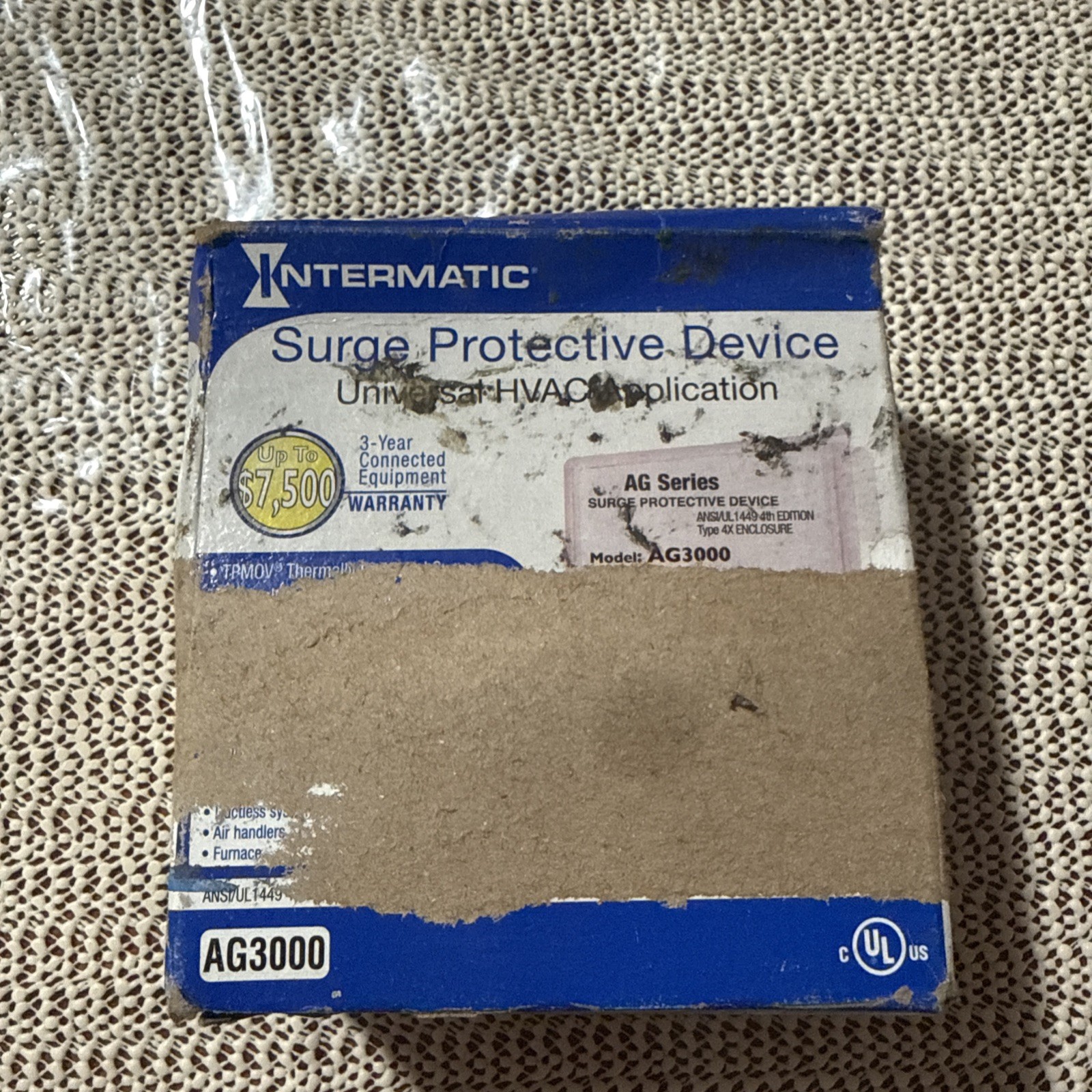 Intermatic AG3000 120/240 VAC Universal HVAC Surge Protective Device NEW