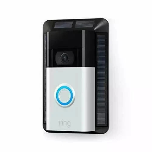 Ring 5AT3S7 2nd Gen Black Solar Charger Ring Battery Video Doorbell Micro USB