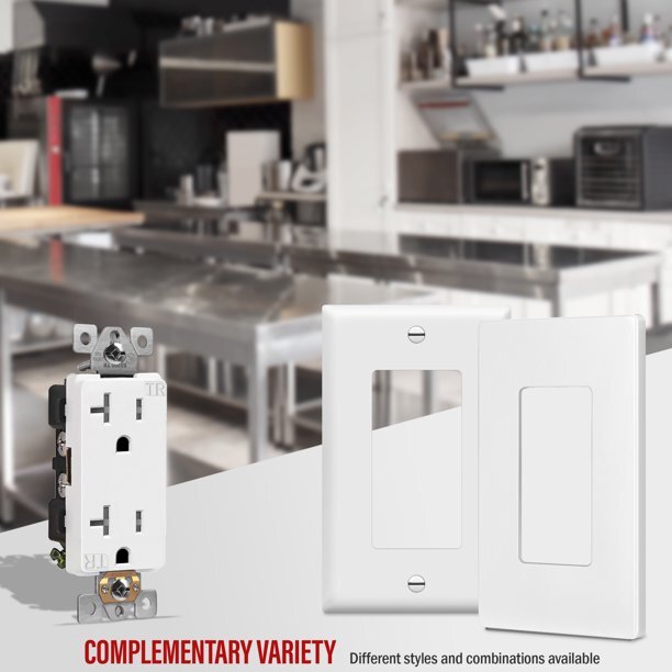 Outlet Decora Duplex Receptacle 15/20 Amp 125 Volt Tamper Resistant White 10pack