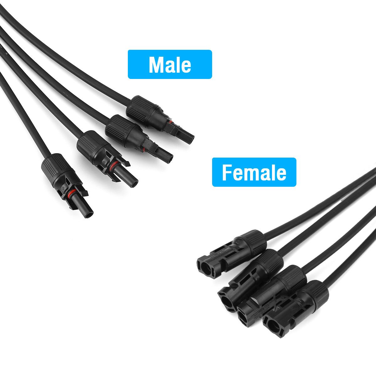 Solar Panel Connectors Y Branch Parallel Adapter Cable Wire Plug Tool Kit B2