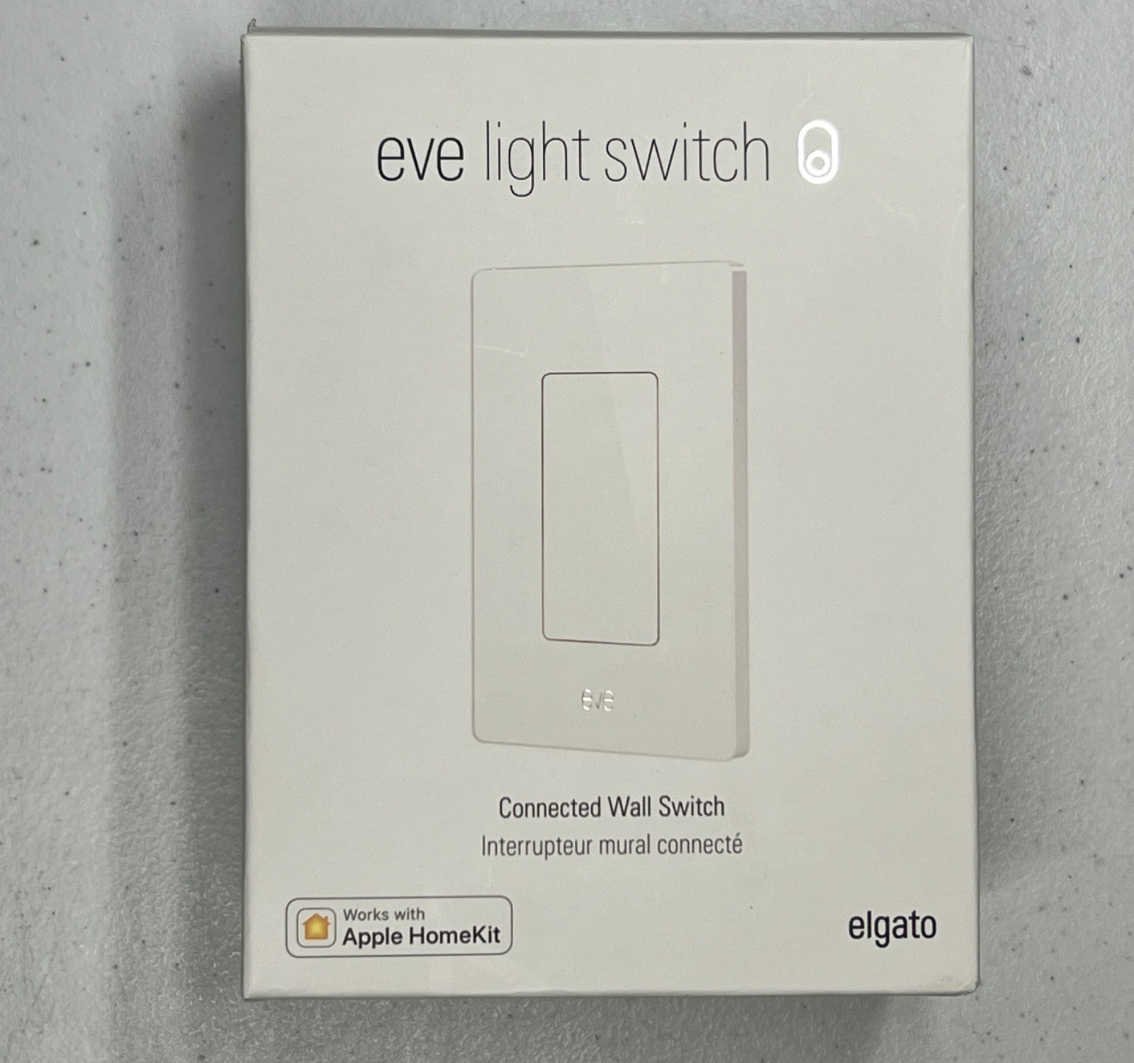 New Eve App-Connected Apple HomeKit “iPhone Controlled” Light Switch White