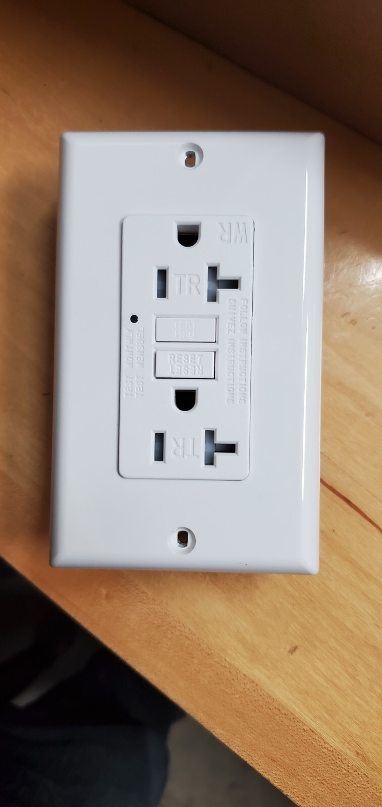 ❤️50PK 20AMP GFCI GFI Safety Outlet Receptacle w/ Wall Plate LED Indicator TR WR