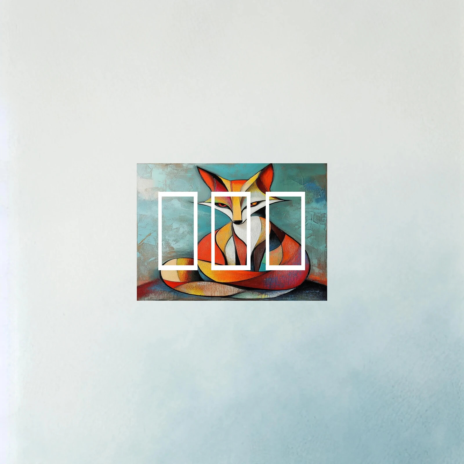 Modern Fox Custom switch plate Modern style wall art light switch plate outlet
