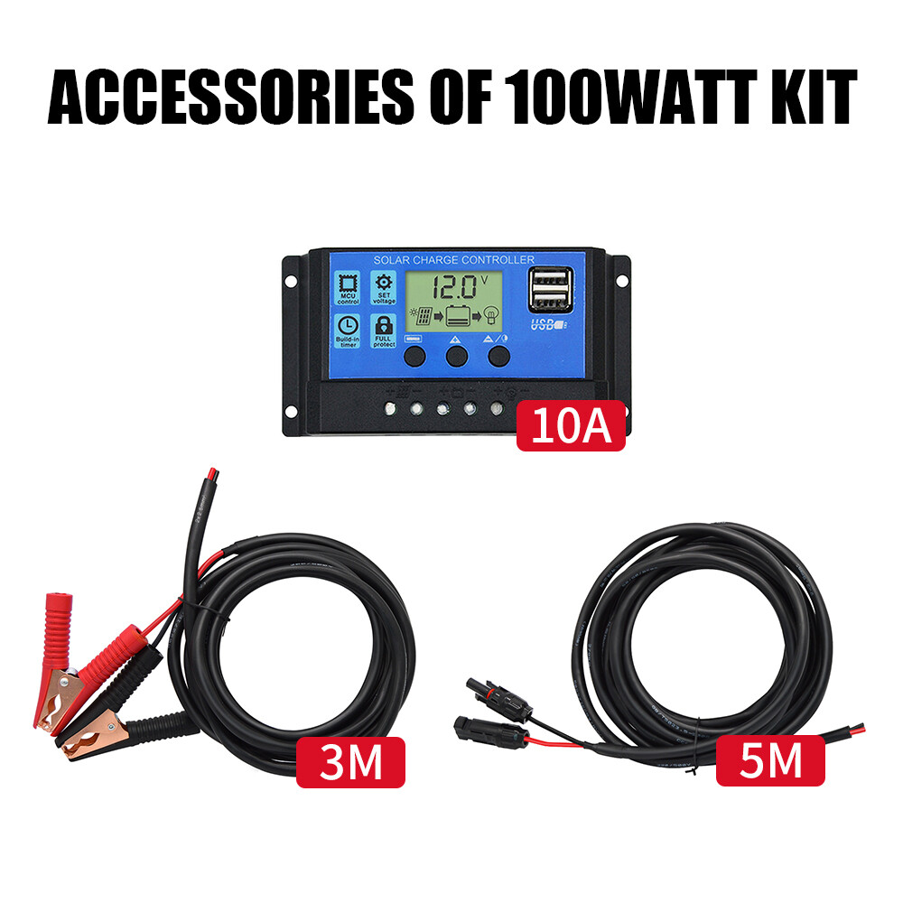 Dokio 100w 200w 400w Rigid Monocrystalline Solar Panel Kit for Home/Backup Power