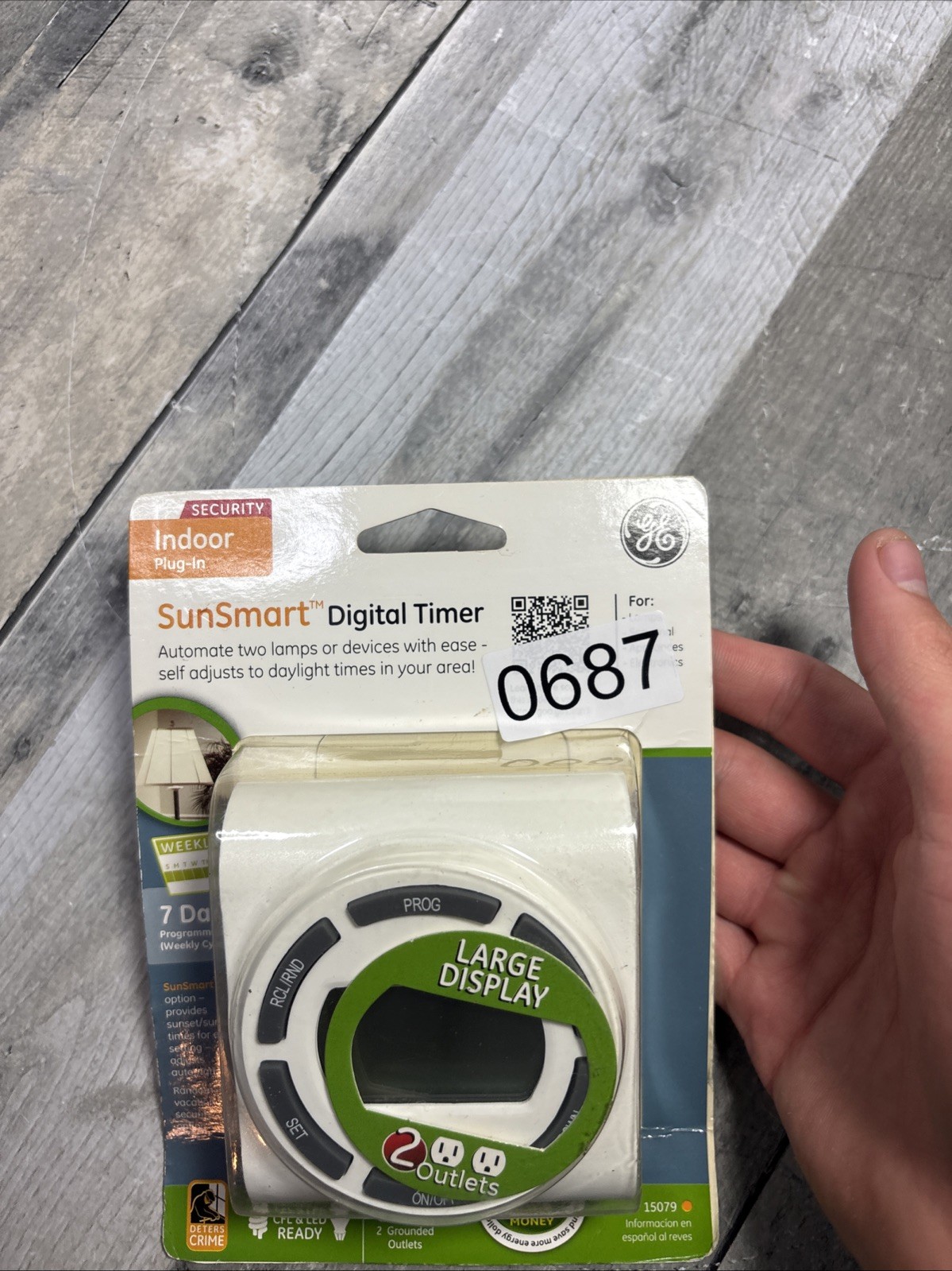 GE General Electric SunSmart Digital Timer NIB New Indoor Plug In Energy Saver