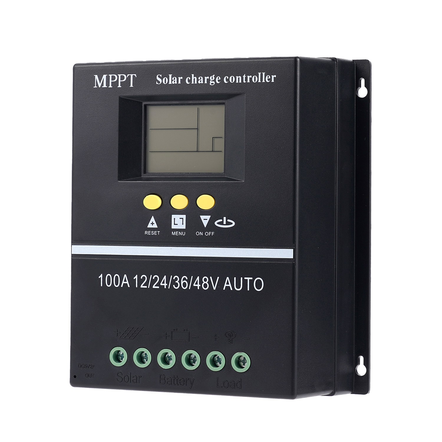 4000W 100A MPPT Solar Charge Controller 12V/24V/36V/48V PV Regulator Auto USB