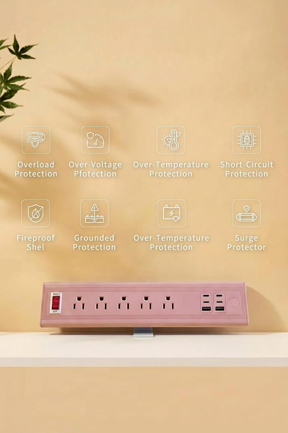 Professional Surge Protector, 1800J Protection, V0 Housing