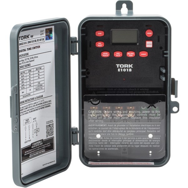 TORK EWZ103 7-Day SunSet Astronomic Digital Timer, 1 Channel DPST | New