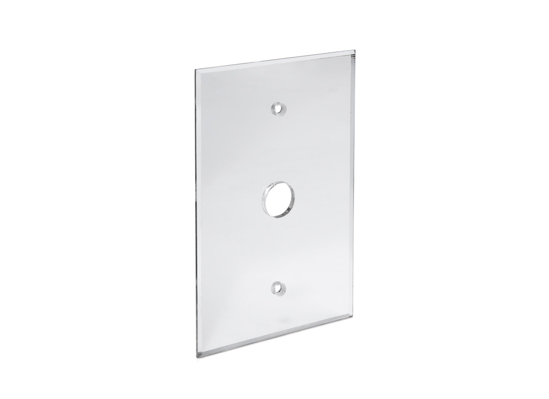 FHC AMP113 Clear Small Telephone 5/8″ Hole Acrylic Mirror Plate