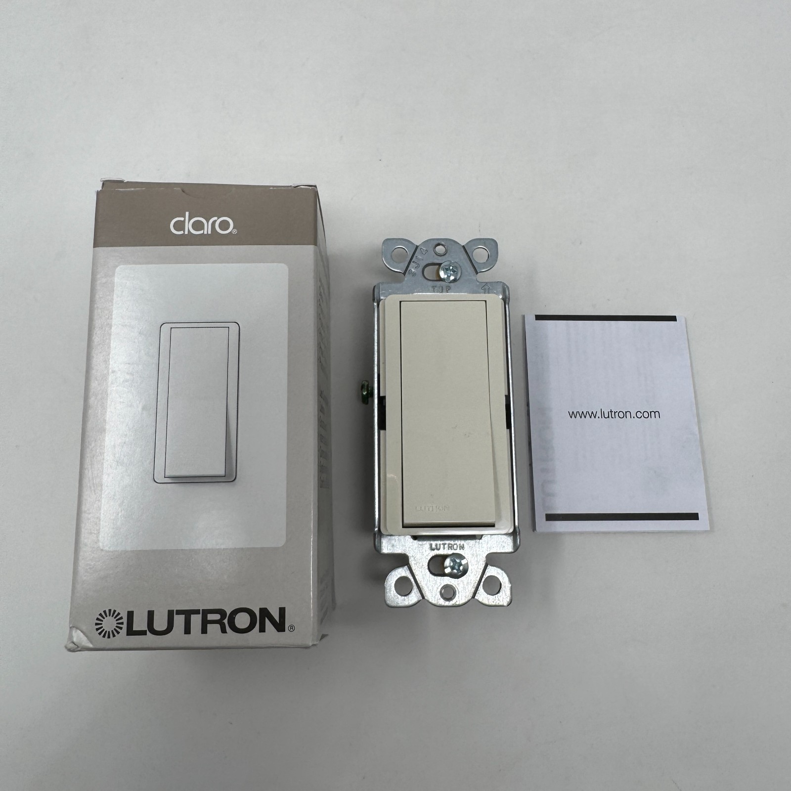 Lot of 4 Lutron Light Switch Single Pole General Purpose CA-1PS Beige