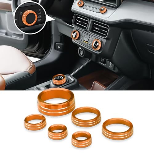 AC Knob Trim Covers Compatible with Ford Maverick Accessories 2022 2023 2024