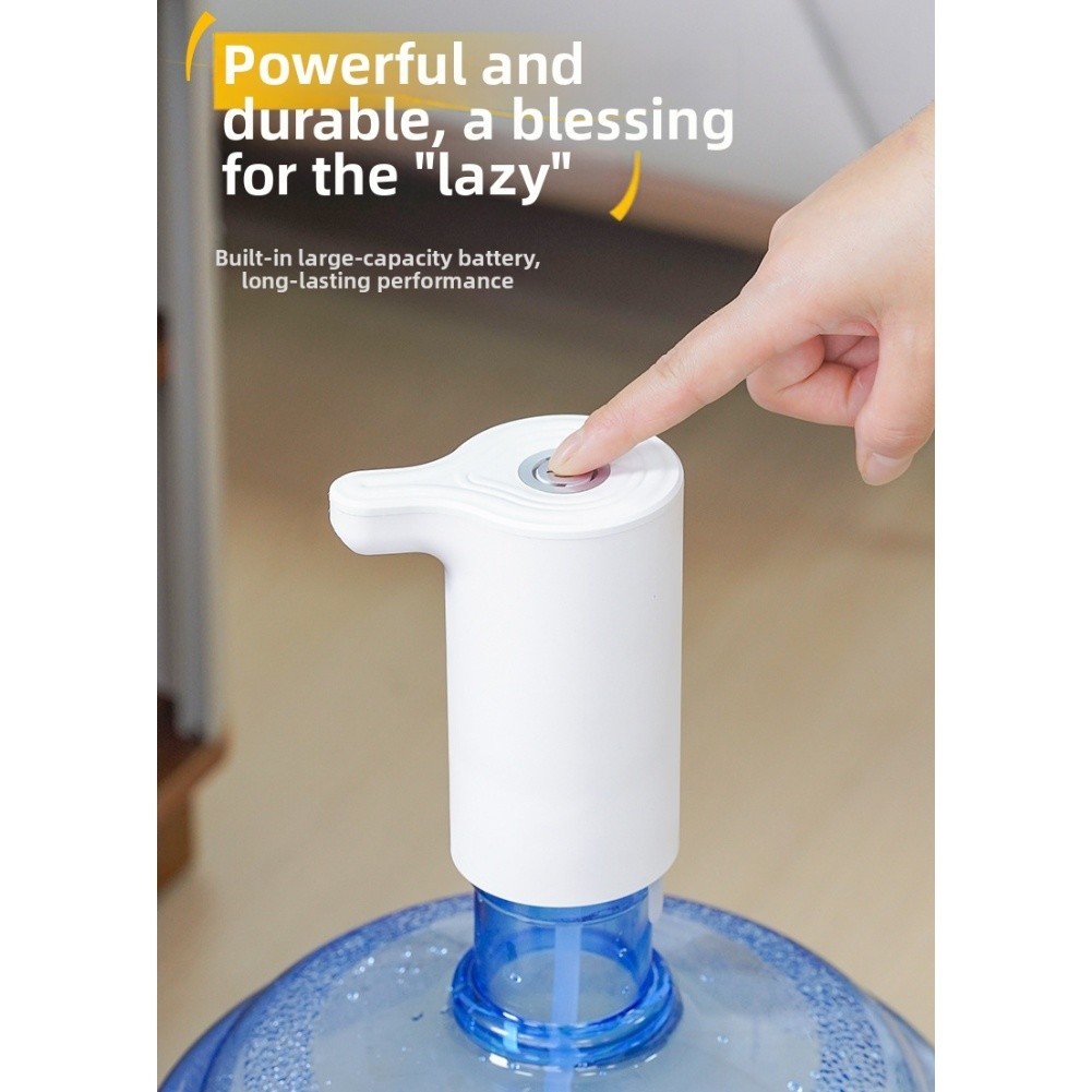 Water Pump Dispenser Rechargeable 30 Days Use Fits Standard Bottles Quiet