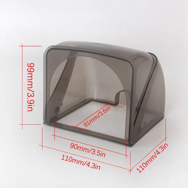 1 pc Outdoor Socket Waterproof Cover 86 Type Rainproof Power Outlet Box